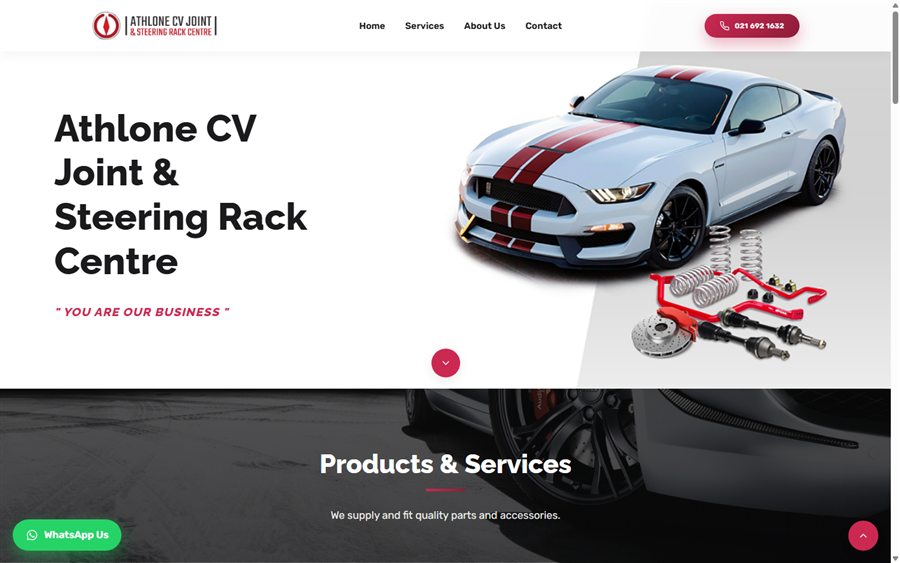 Athlone CV Joint & Steering Rack Centre website