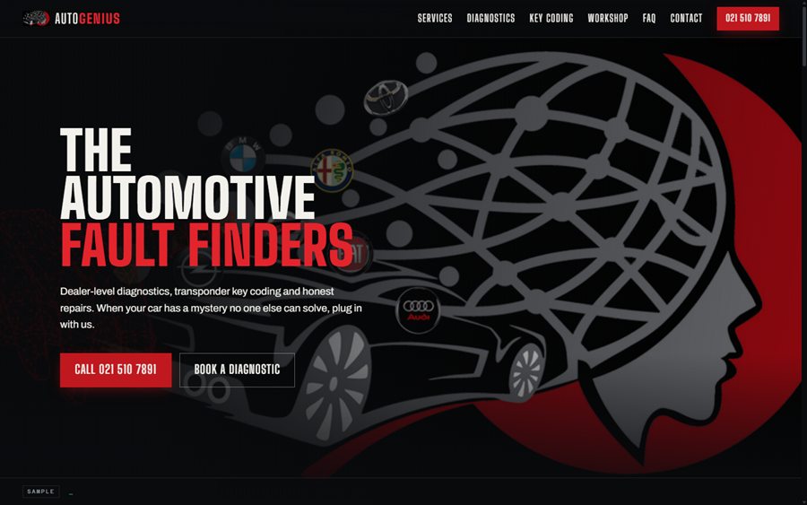 Auto Genius website