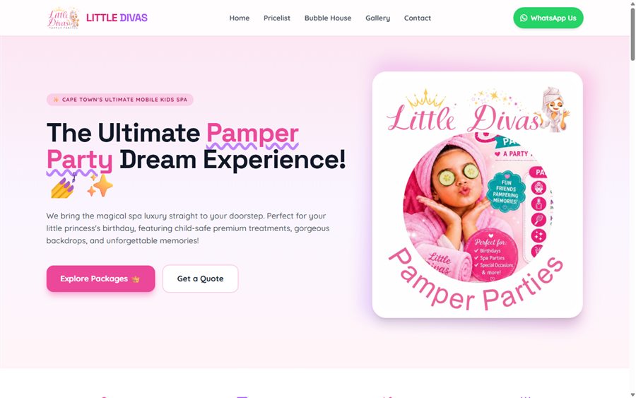 Little Divas website